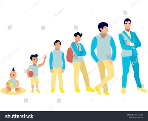 Clip Art Mens Stages Development Set Stock Illustration 1309136533 ...