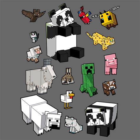 Junior's Minecraft Overworld Mobs T-Shirt – Fifth Sun