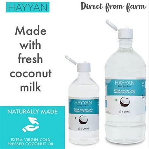 Hayyan Extra Virgin Coconut Oil Cold Pressed Ml At Rs