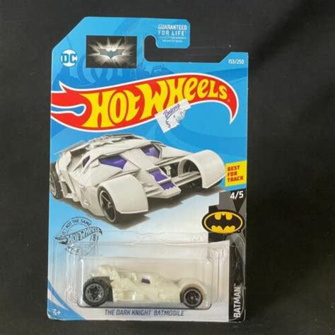 Hot Wheels Dc Batman The Dark Knight Batmobile White Sealed