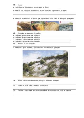 B Teste Diagnostico Paisagens Geologicas Convertido Pdf