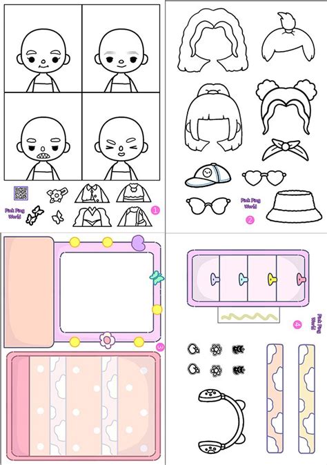 Toca Boca Paper Photocard Diy Printables Pinkpingdoll S Ko Fi Shop