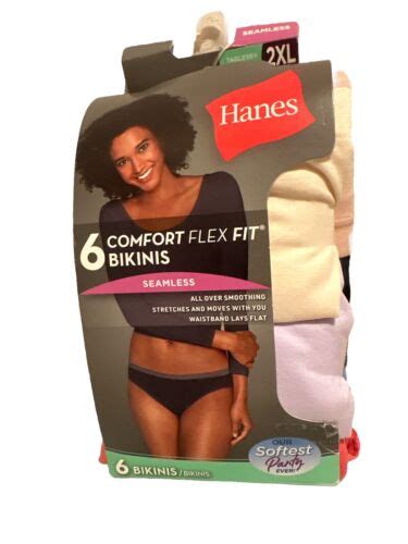 Hanes Women S Comfort Flex Fit Seamless Bikini Panty Assorted Size Xx