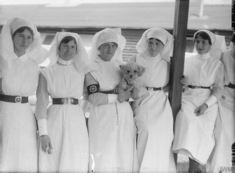 St John Ambulance Hospital Nurses At Etaples With Billy On 6 July 1917