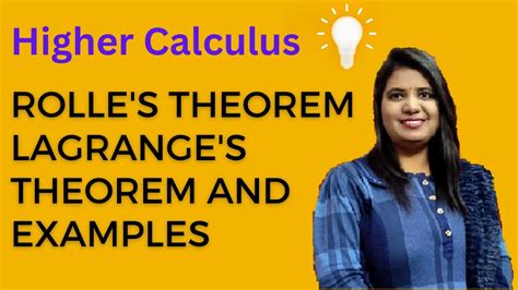 Lagrange Mean Value Theorem With Proof Rolle S Theorems Examples