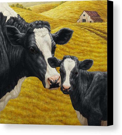 Cow And Calf Painting at PaintingValley.com | Explore collection of Cow ...