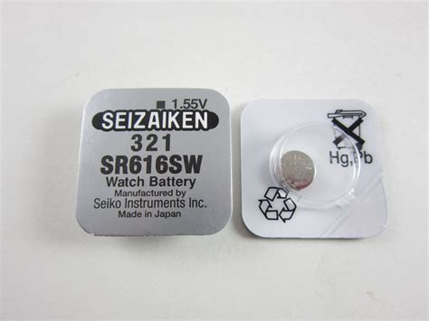 Seizaiken 1x SR616SW SW321 SW 321 1 55v Silver Oxide Button Cell Watch