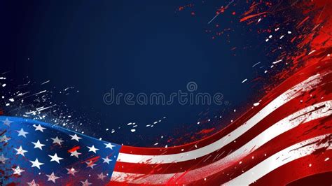 Joyful Independence Day Colorful Usa Flag And Bald Eagle Design On Creative Patriotic