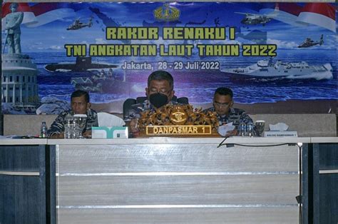 RAKOR RENAKU I TNI AL TAHUN 2022 SELAMA 2 HARI DIIKUTI DANPASMAR 1