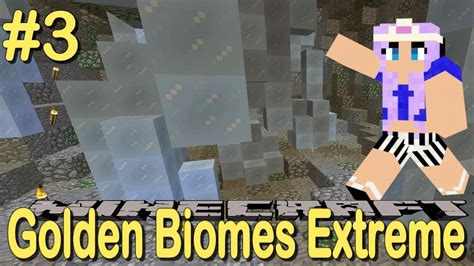 Finding A Secret Ice Cave Minecraft Golden Biomes Extreme Ep 3 Youtube