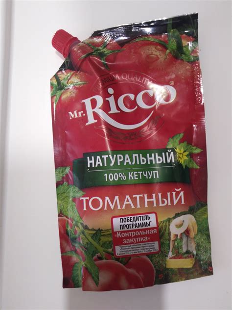 Кетчуп Mr.Ricco Томатный - «Кетчуп томатный Ricco» | отзывы