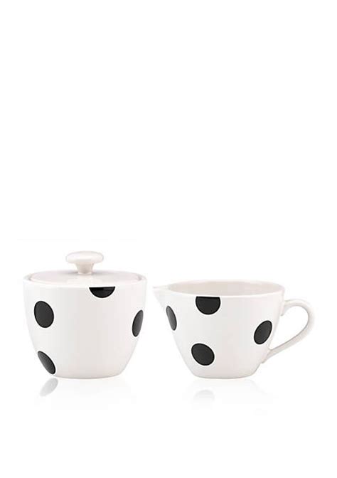 Kate Spade New York® All In Good Taste Deco Dot Sugar And Creamer Set Creamer Sugar Bowl Set