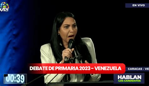 Debate Primarias Venezuela 2023 qué propuso la candidata Delsa