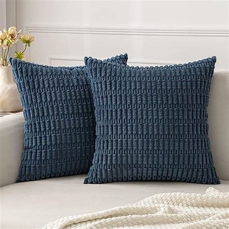 Amazon MIULEE Pack Of 2 Corduroy Decorative Throw Pillow Covers