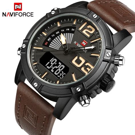 NAVIFORCE reloj deportivo para hombre cronógrafo analógico de cuarzo