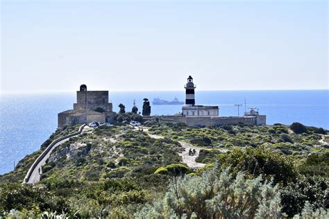 Il Faro Di Sant Elia Visto Dal Fortino Di Sant Ignazio Flickr