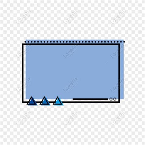 Dialog Box Clipart Transparent Background Memphis Minimalist Line The