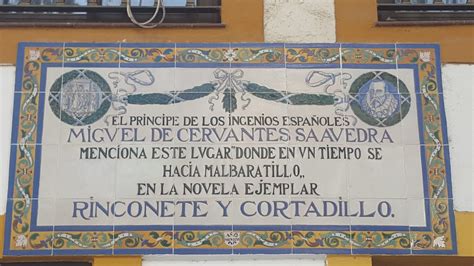 ExplicArte Sevilla El Azulejo Conmemorativo De La Obra De Cervantes En