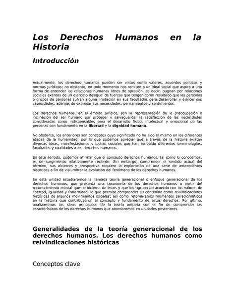 Apuntes Derechos Humanos Los Derechos Humanos En La Historia Introducción Actualmente Los