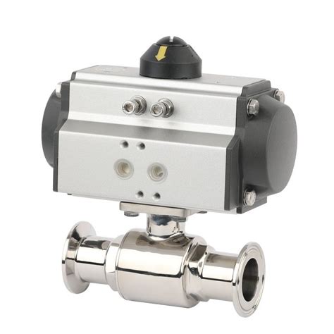 Food Grade Stainless Steel Two 2 Way Pneumatic Ball Valve China