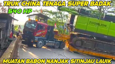 Truk Asal China Pendatang Baru Nyaris Tumbang Di Sitinjau Lauik Truk