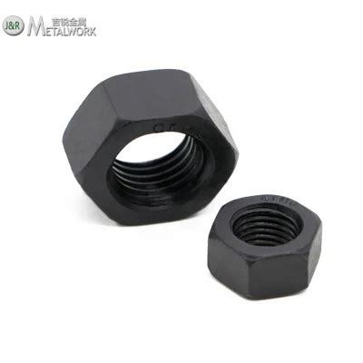 M8 M14 Carbon Steel Black Oxide Hex Nut China Black Oxide Hex Nut And