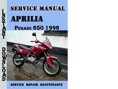 Aprilia Pegaso Service Repair Manual Tradebit