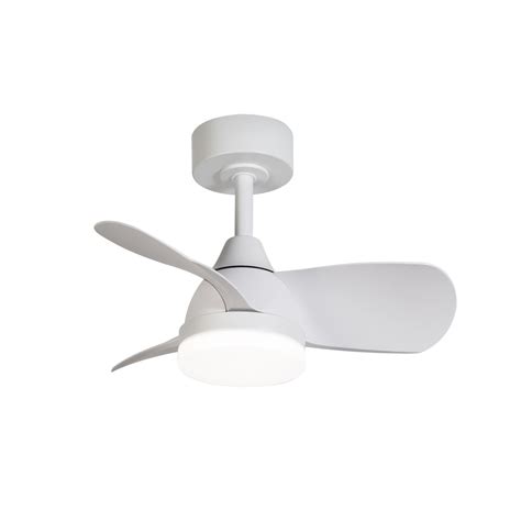 Bryan Mini Led Ceiling Fan W Lm Cct Dim White Cristalrecord