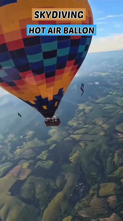 Hot Air Balloon Skydiving 😱😱viral🔥🔥 Youtube