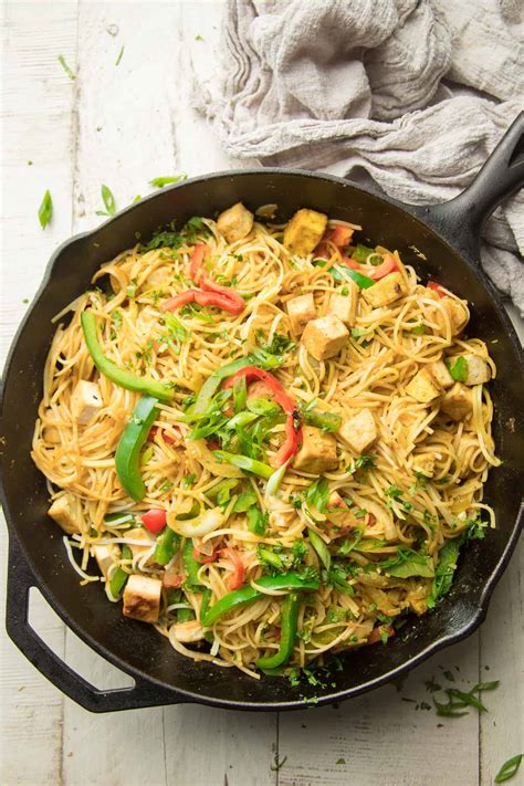 Vegan Singapore Noodles With Tofu Connoisseurus Veg