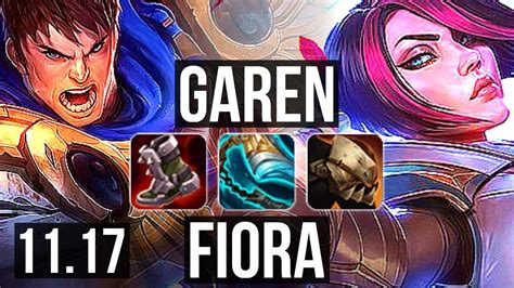 GAREN Vs FIORA TOP Rank 6 Garen 8 1 3 Legendary 300 Games EUW