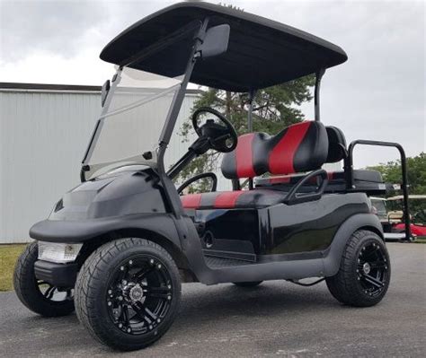 48V Black on Black Custom Golf Cart Electric Club Car Precedent | Golf ...