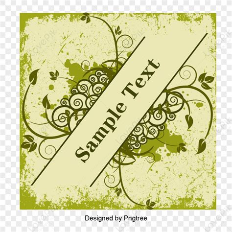 Vector Vintage Floral Frame Illustration Flower Boxes Flower Box Png