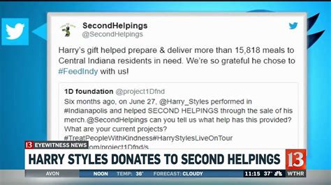 Harry Styles Donates To Second Helpings Youtube