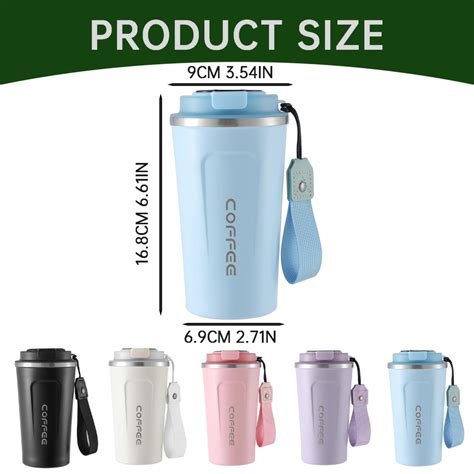 510ml Airtight Lid Coffee Mug Insulated Stainless Steel Travel Coffee