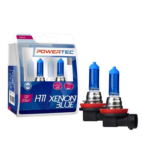 2x ŻARÓWKI XENON BLUE LOOK H11 55W 6000K POWERTEC PTZXB11 DUO za 40 zł