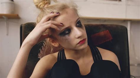 Young Teenage Girl Dancer Is Very Angry And Suffering After Loss