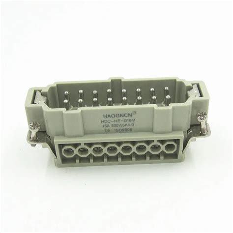 HDC HE 016M HAOGNCN Heavy Duty Connector 16 Pin 16A Rectangular