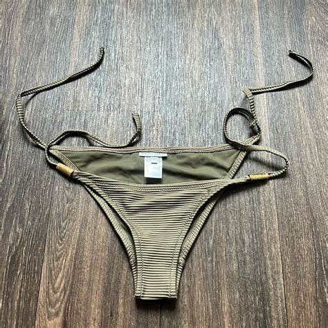 Heidi Klein Green Bikini Bottom Gem