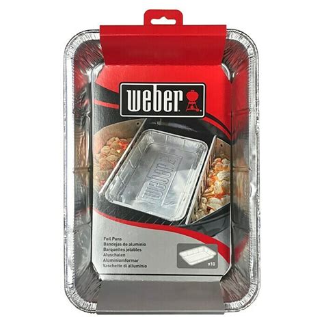 Weber Bandejas De Aluminio L X An X Al 28 X 18 X 5 Cm 10 Ud BAUHAUS