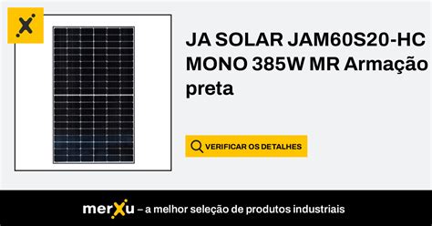 Ja Solar Me Solar Jam S Hc Mr Mono W Moldura Preta Mc