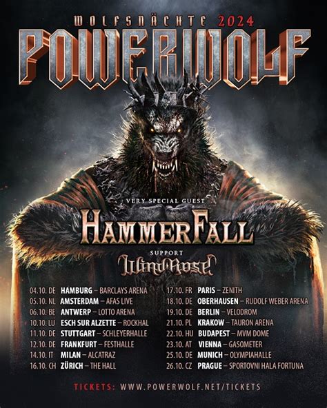 Powerwolf K Ndigen Neues Album Und Wolfsn Chte Tour An Obliveon