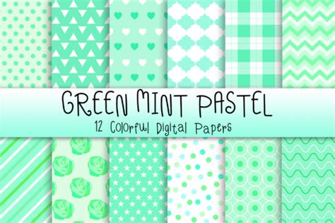 Green Mint Pastel Background Graphic by PinkPearly · Creative Fabrica