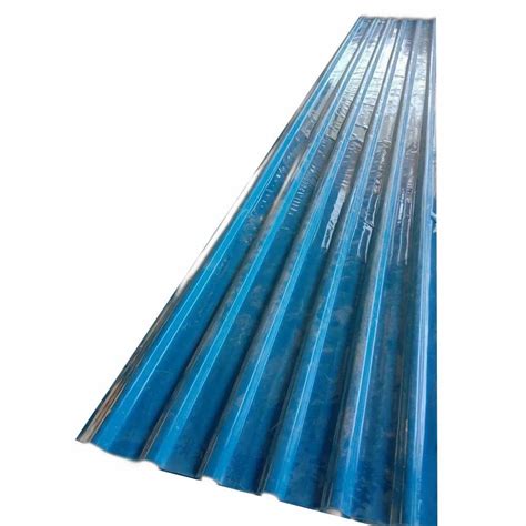 Color Coated Cold Rolled 4mm FRP Blue Roofing Sheet For Residential