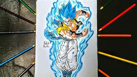 Como Desenhar O Gogeta Super Saiajin Blue Youtube