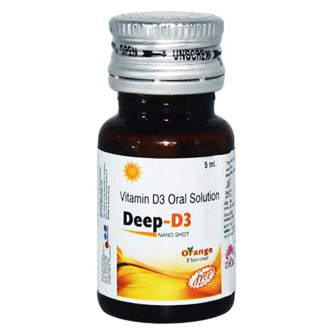 Buy Deep D Nano Shot Orange Flavour Sugar Free Oral Solution Ml