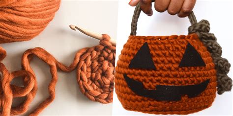 Tuto Gratuit Pour Faire Un Panier Citrouille Au Crochet Pour Halloween