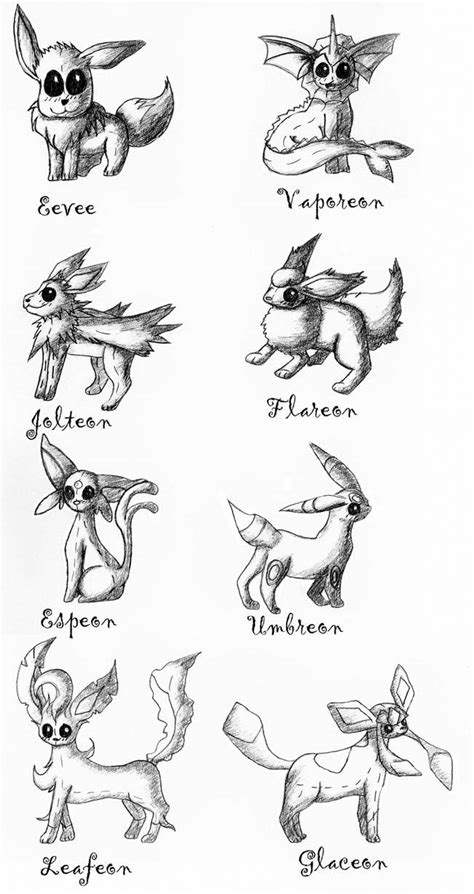 Eevee Evolution Plushies by taitara on DeviantArt