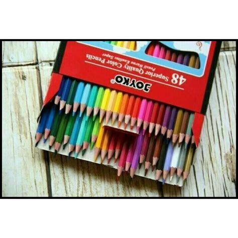 Jual Pensil Warna Joyko 48 Warna Panjang Color Pencil Shopee Indonesia