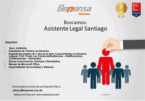 Asistente Legal Santiago Bepensa Empleos Ryp